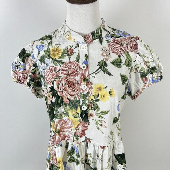 $498 NWOT SEE BY CHLOÉ Floral Print Cotton Multicolor Dress Size 36 - Picture 3 of 11